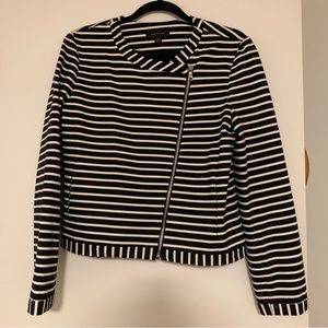 Ann Taylor Asymmetrical Moto Blazer
